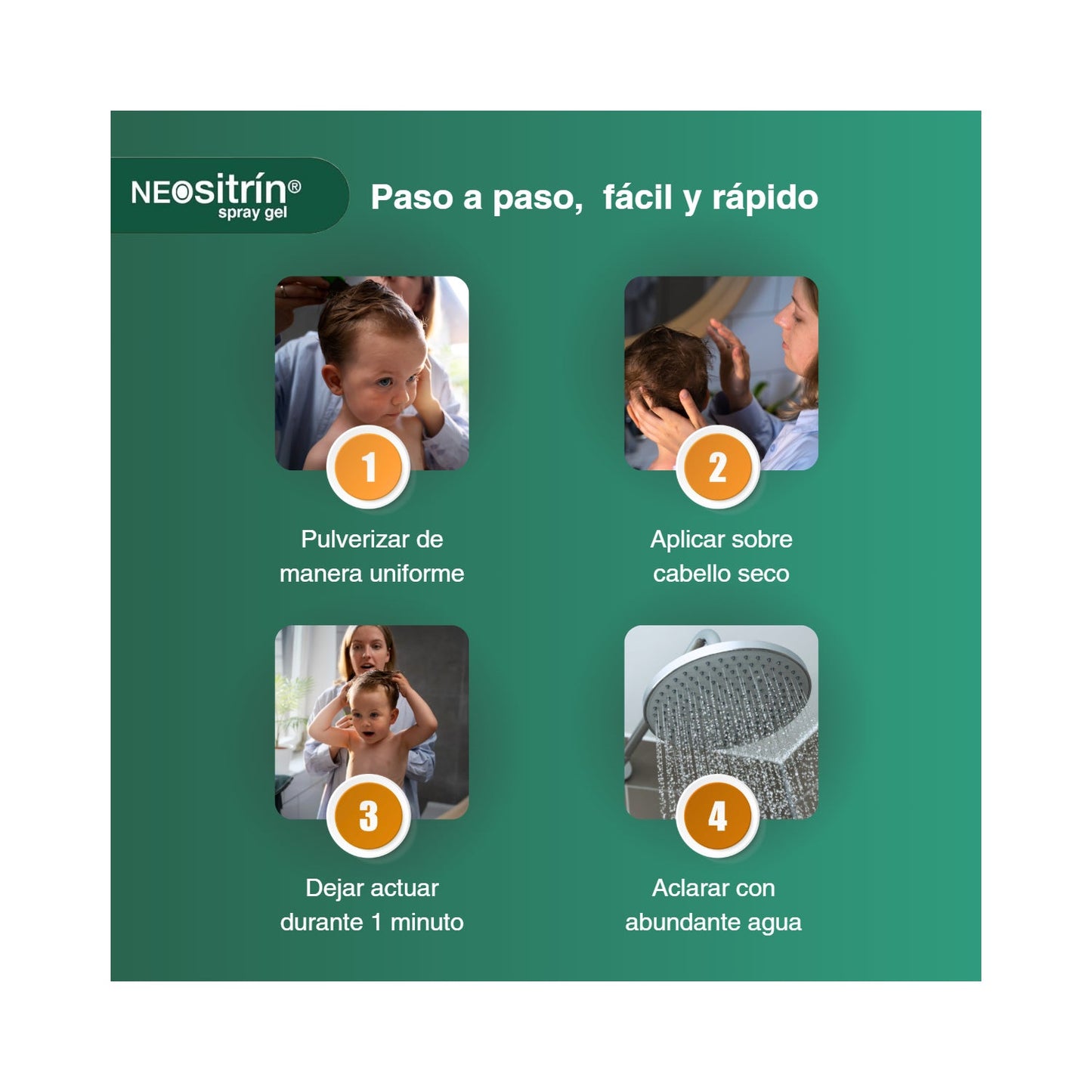 Neositrín Spray Gel Antipiojos 60ml