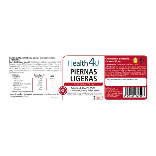 H4 U Piernas ligeras 30 caps