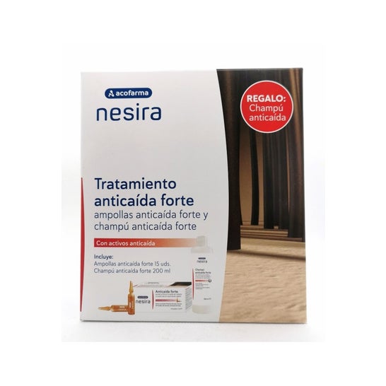 Acofarma Nesira Pack Anticaída Ampollas + Champú