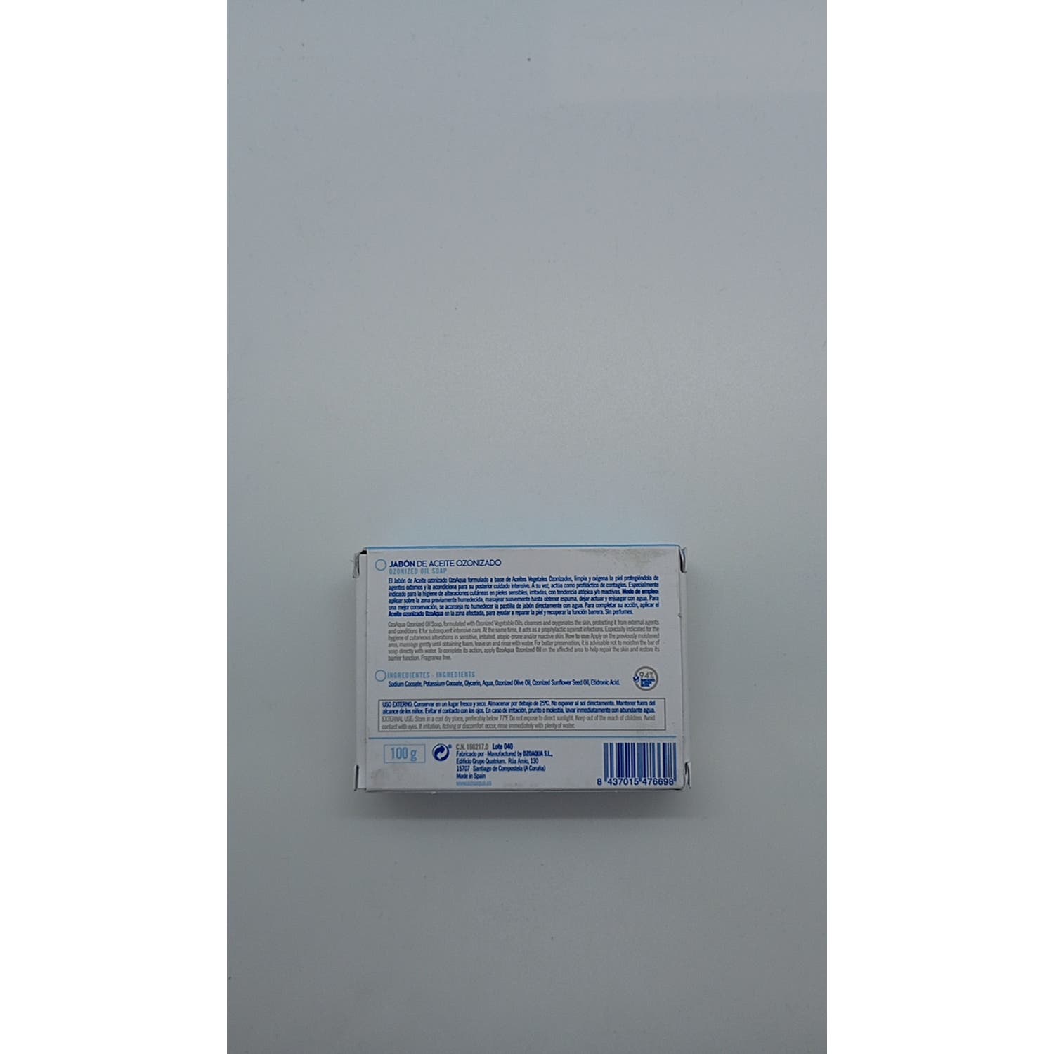 Ozoaqua Jabón de Ozono 100gr
