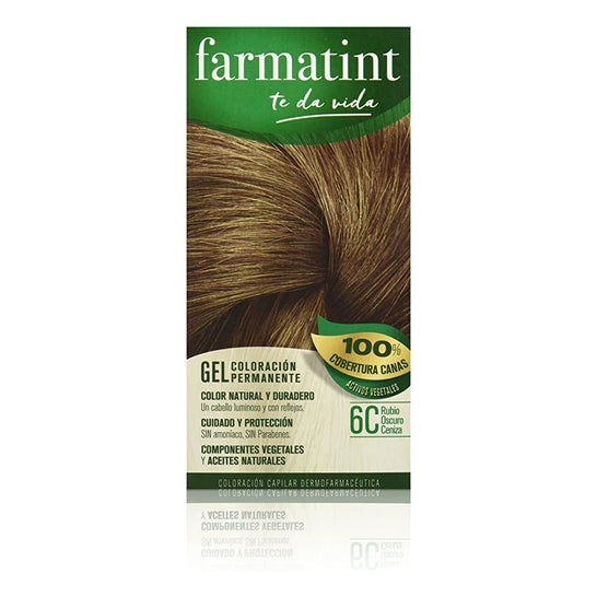 Farmatint Gel 6C Rubio Oscuro Ceniza 135ml