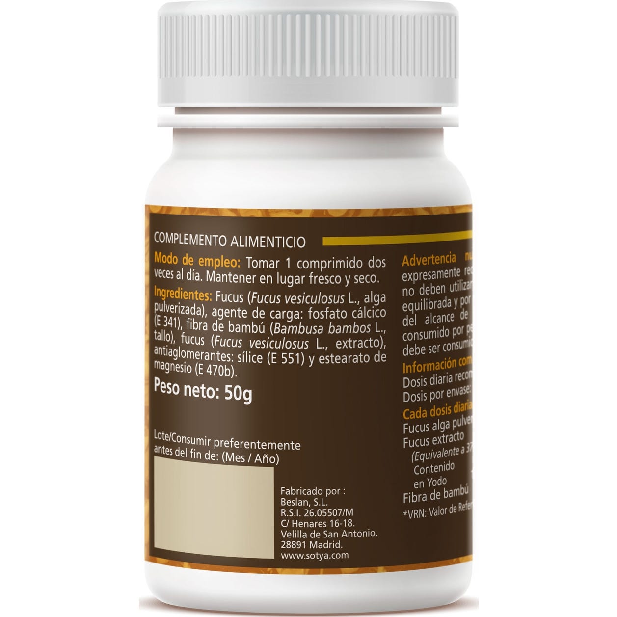 Sotya Fucus 500mg 100comp