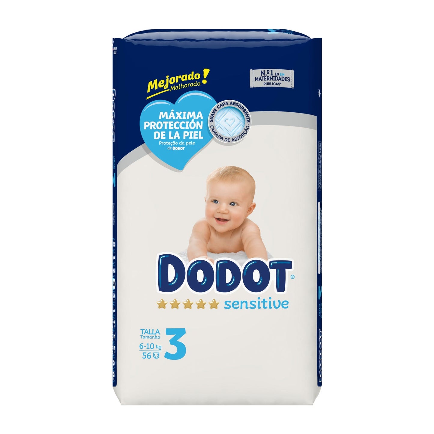 Dodot Pañales Sensitive T3 56uds