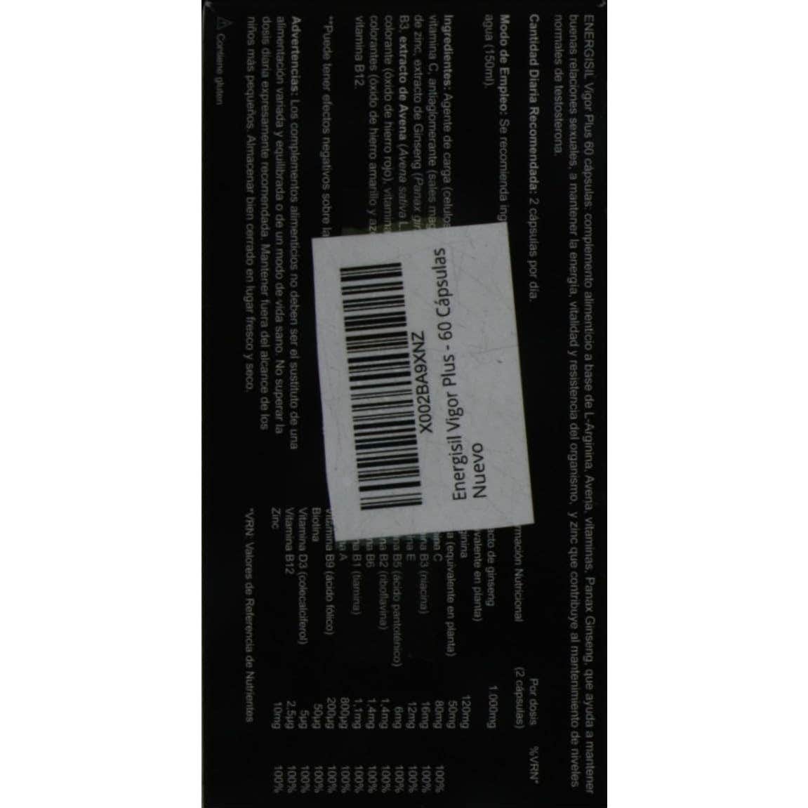 Energisil Vigor Plus 60caps