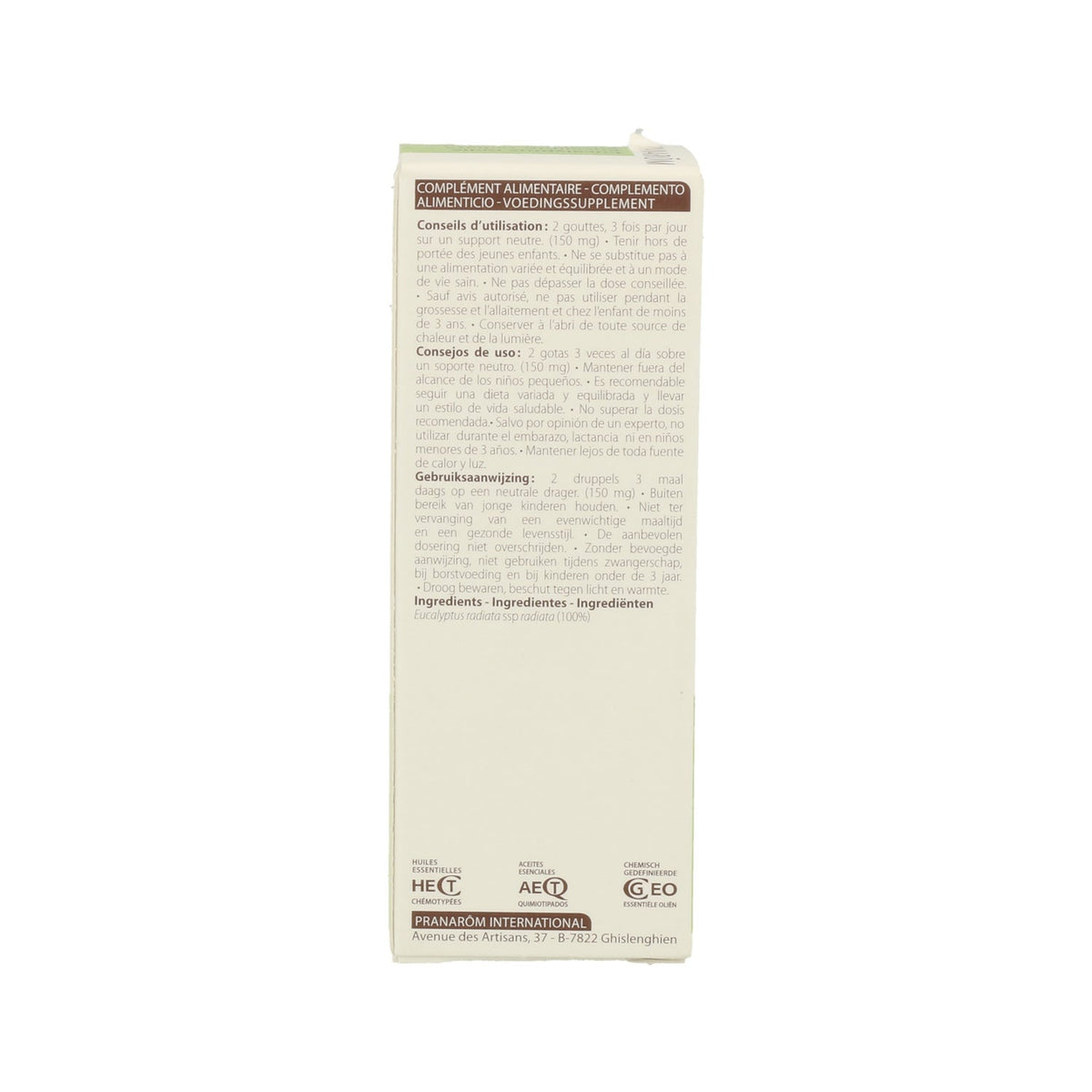 Pranarôm Aceite Esencial de Eucalipto Radiata 10ml
