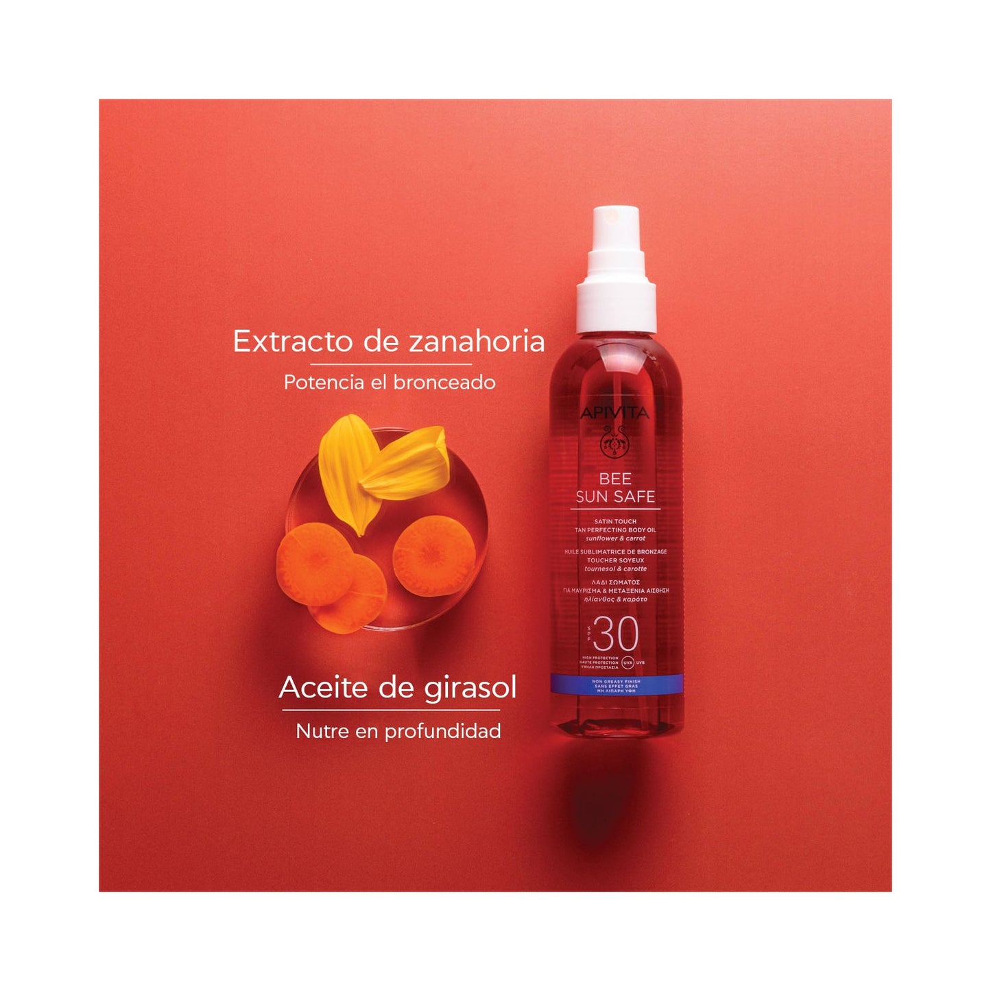 Apivita Bee Sun Safe Aceite Corporal Bronceado SPF30 200ml