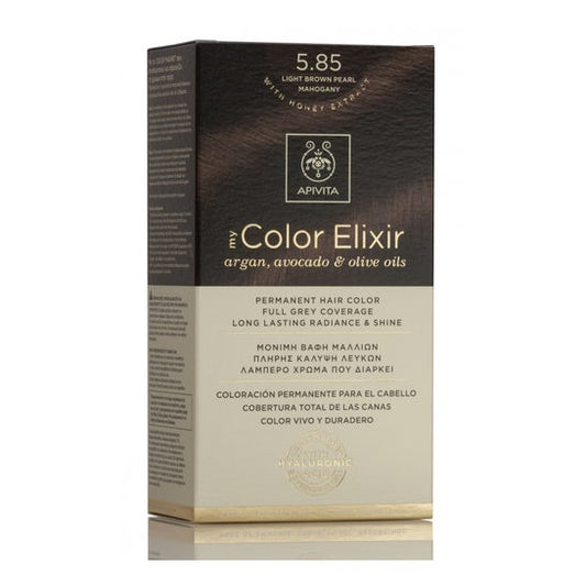 Apivita Kit My Color Elixis Tinte 5.85 Castaño Claro Perlado