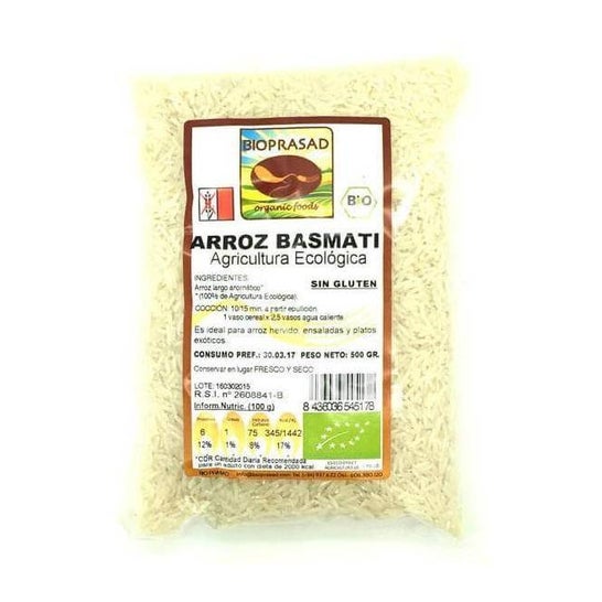 Bioprasad Arroz Basmati Blanco Bio 500 g