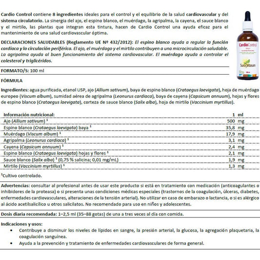 SuraVitasan Cardio Control Tintura 100ml