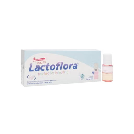 Lactoflora Protector Intestinal Infantil Sabor Fresa 7 Viales
