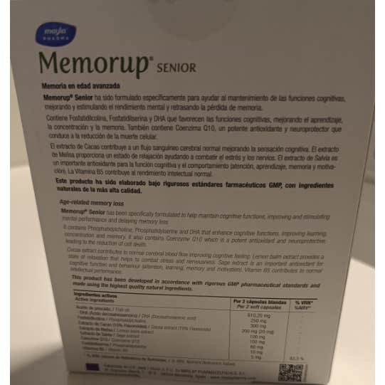 Memorup Senior 30 Cápsulas