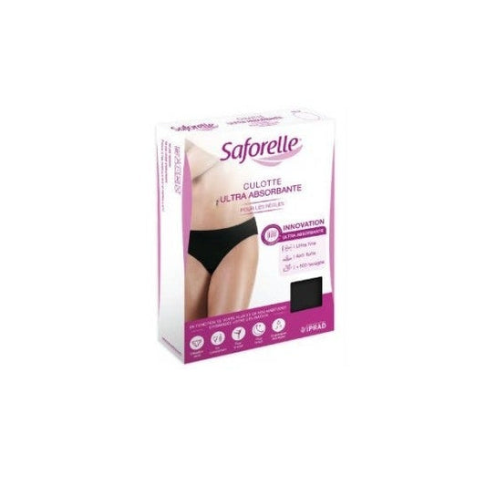 Saforelle Culotte Ultra Absorbente Negro Talla XL