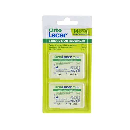 Lacer OrtoLacer Cera de Ortodoncia 2x7 barras