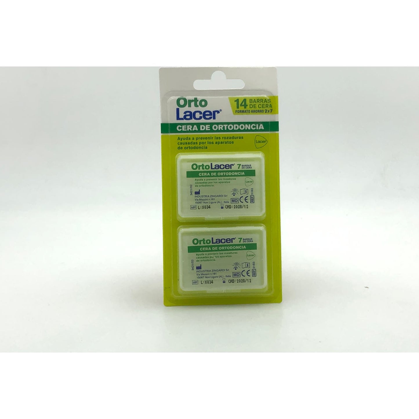 Lacer OrtoLacer Cera de Ortodoncia 2x7 barras