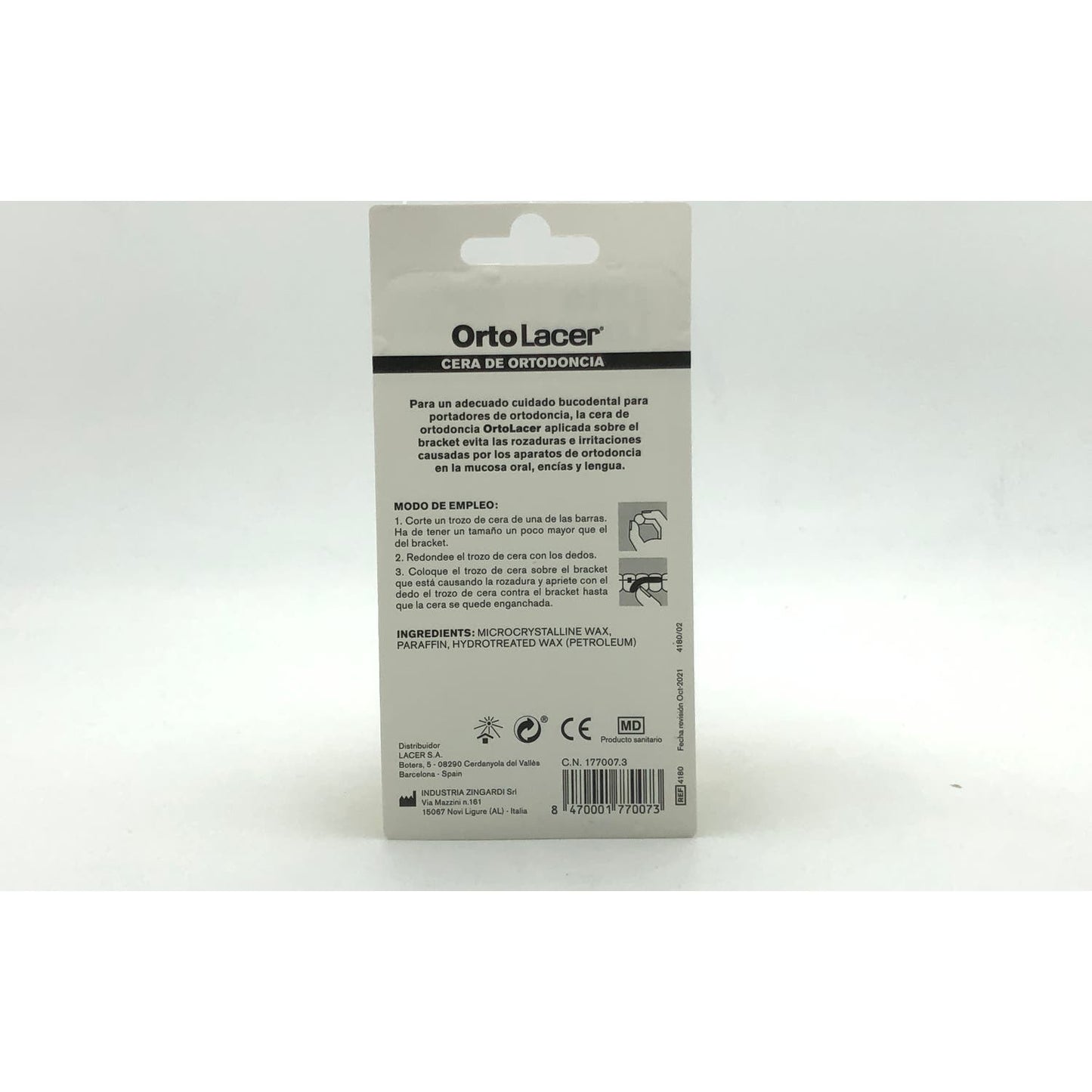 Lacer OrtoLacer Cera de Ortodoncia 2x7 barras