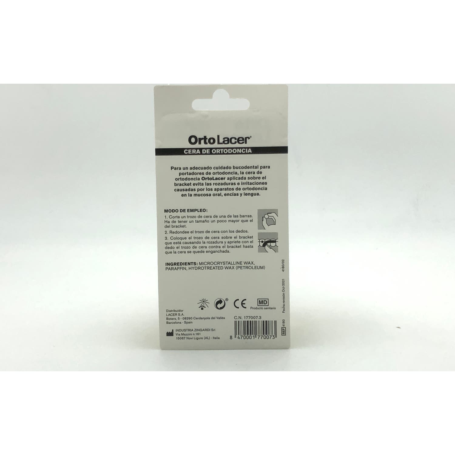 Lacer OrtoLacer Cera de Ortodoncia 2x7 barras