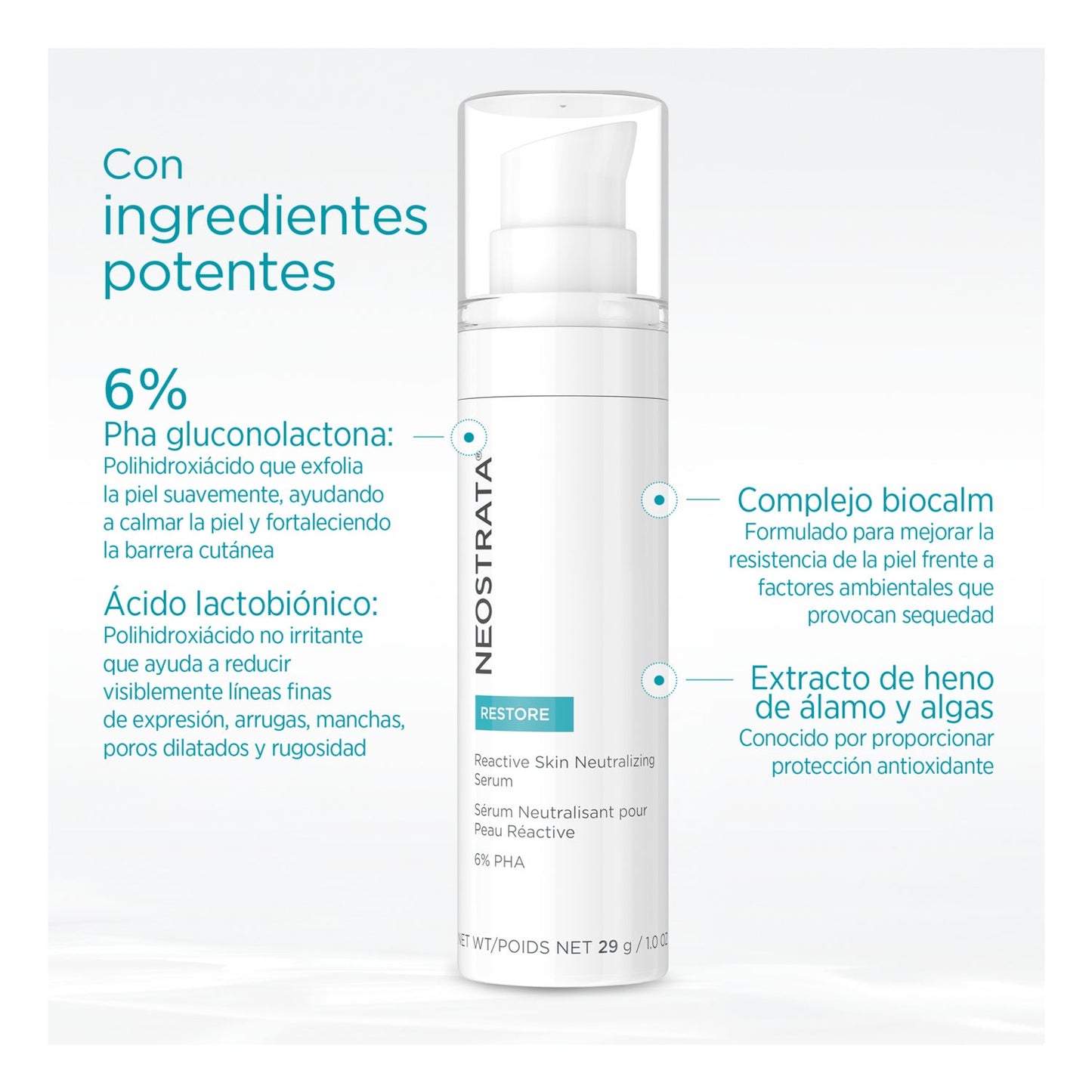 NeoStrata Restore Serum Antiedad Antirrojeces 29g