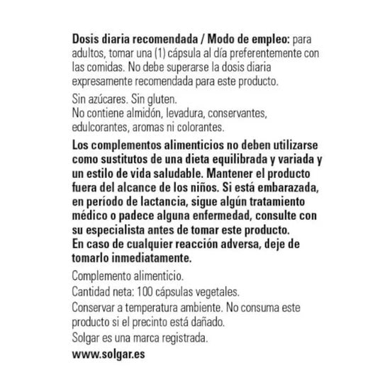 Solgar Biotina 5000μg 100vcaps