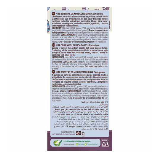Diet-Radisson Tortas Maíz Quinoa Mini Sin Gluten 50g