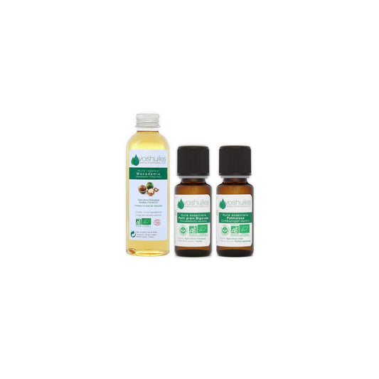 Voshuiles Kit Stop Transpiración Aceite Esencial BIO 2x10ml + Vegetal BIO 50ml