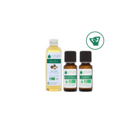 Voshuiles Kit Stop Transpiración Aceite Esencial BIO 2x10ml + Vegetal BIO 50ml