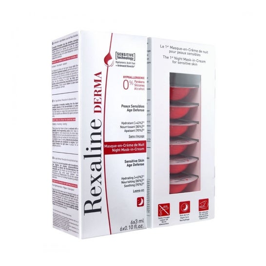 Rexaline Derma Night Mask-In-Cream 6X3ml
