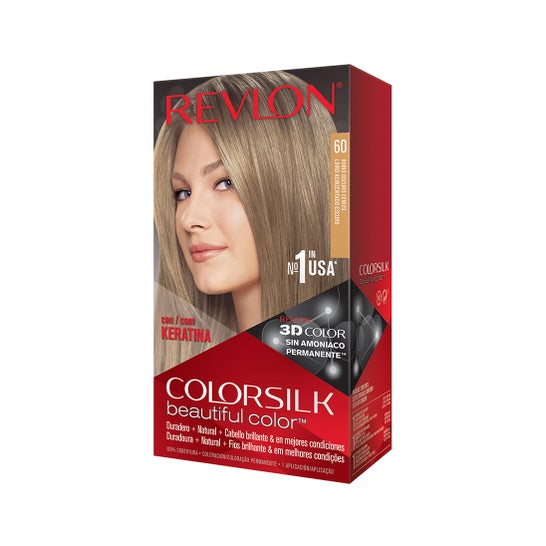 Revlon Kit Tinte Colorsilk 60 Rubio Oscuro Cenizo