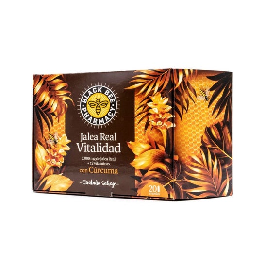 Black Bee Jalea Real Vitalidad Cúrcuma 20 Ampollas