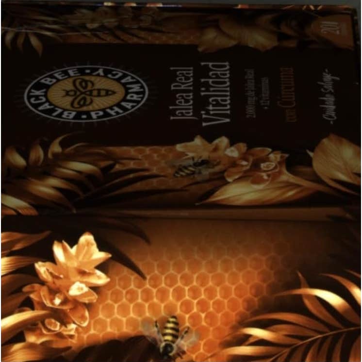 Black Bee Jalea Real Vitalidad Cúrcuma 20 Ampollas