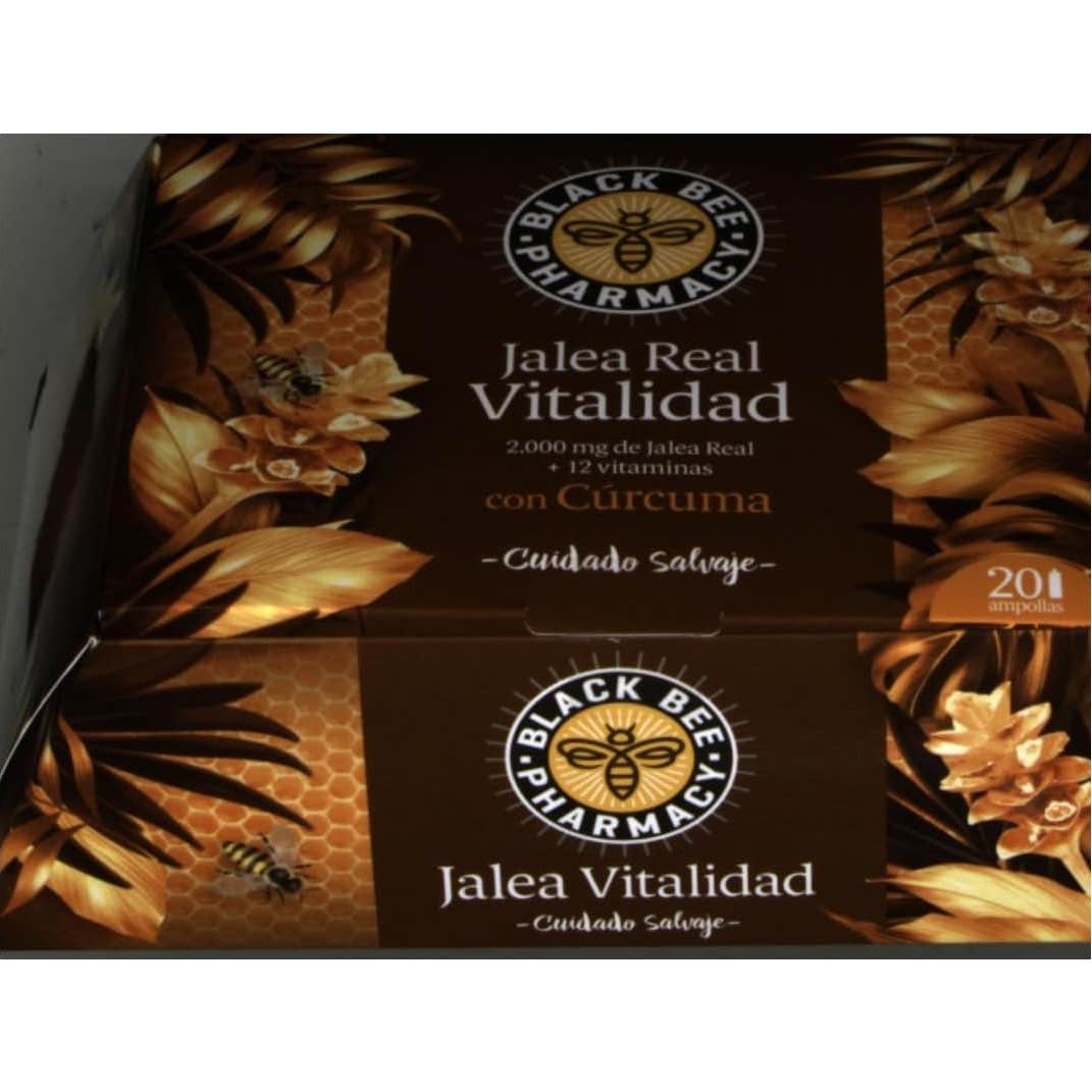 Black Bee Jalea Real Vitalidad Cúrcuma 20 Ampollas