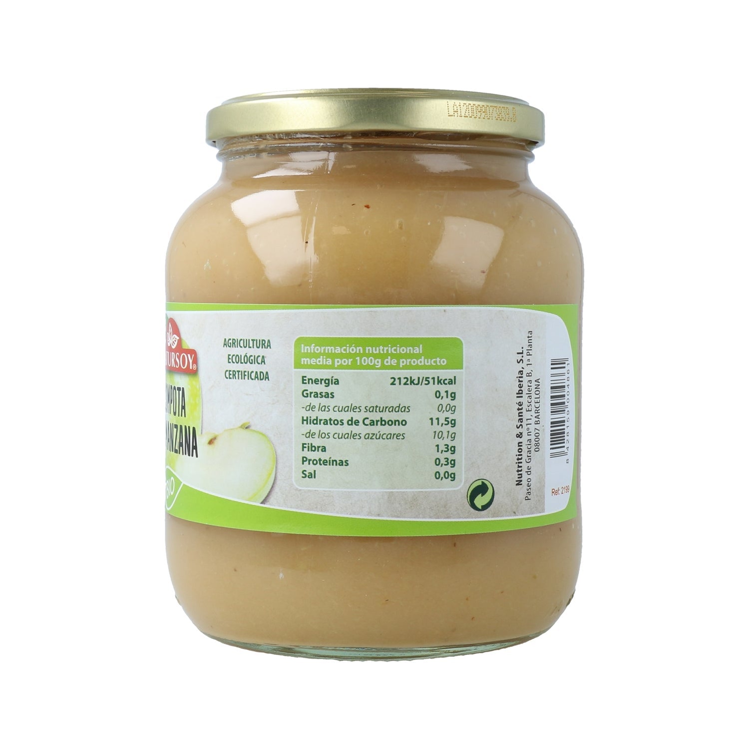 Natursoy Compota De Manzana Eco 720ml