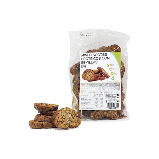 GoodyFoods Mini Biscotes Proteicos con Semillas 100g
