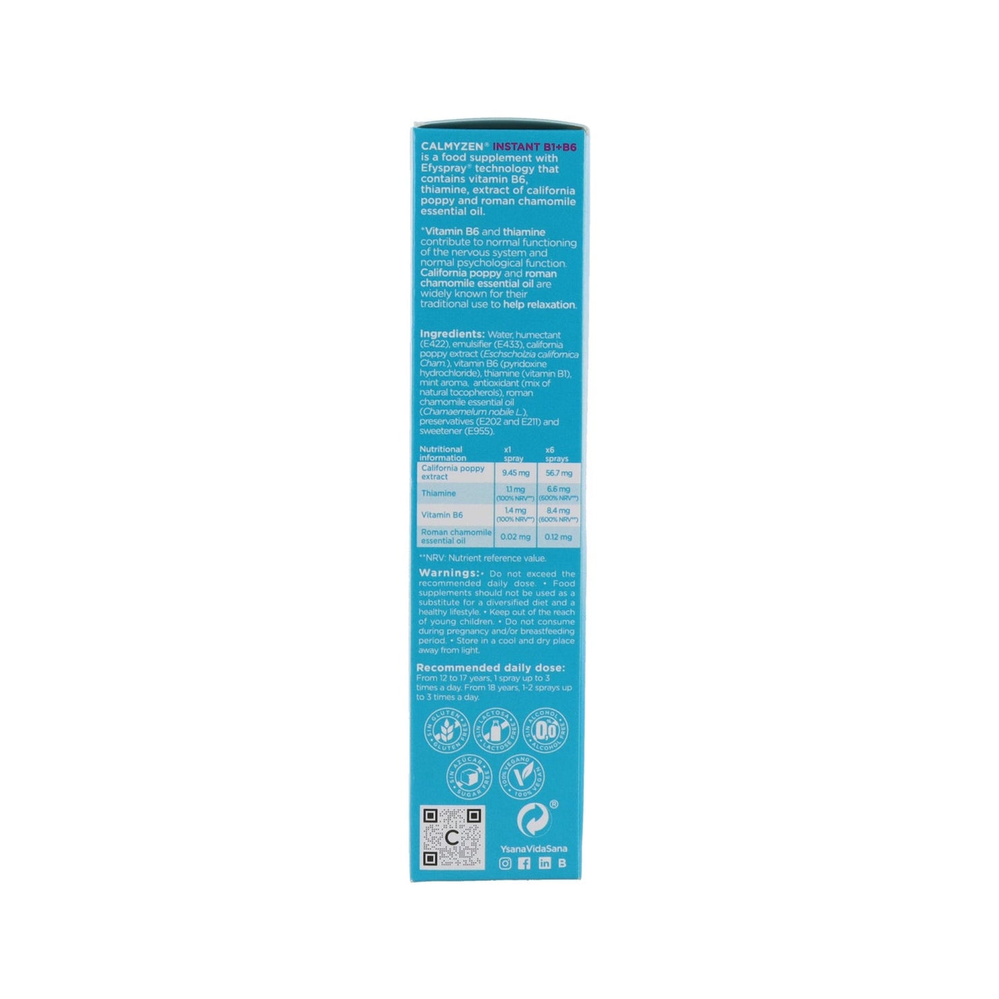 Ysana Calmyzen Instant Oral Spray 10ml