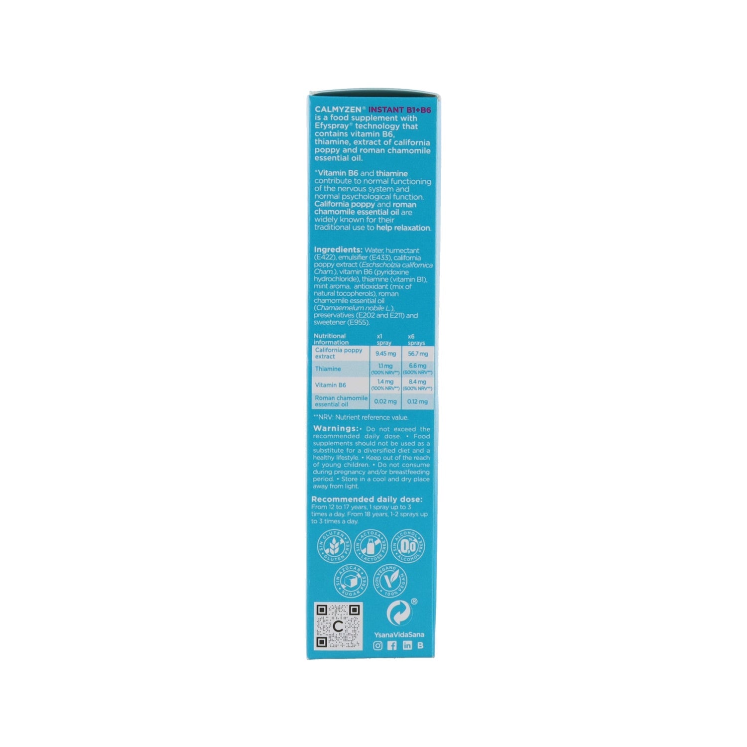 Ysana Calmyzen Instant Oral Spray 10ml