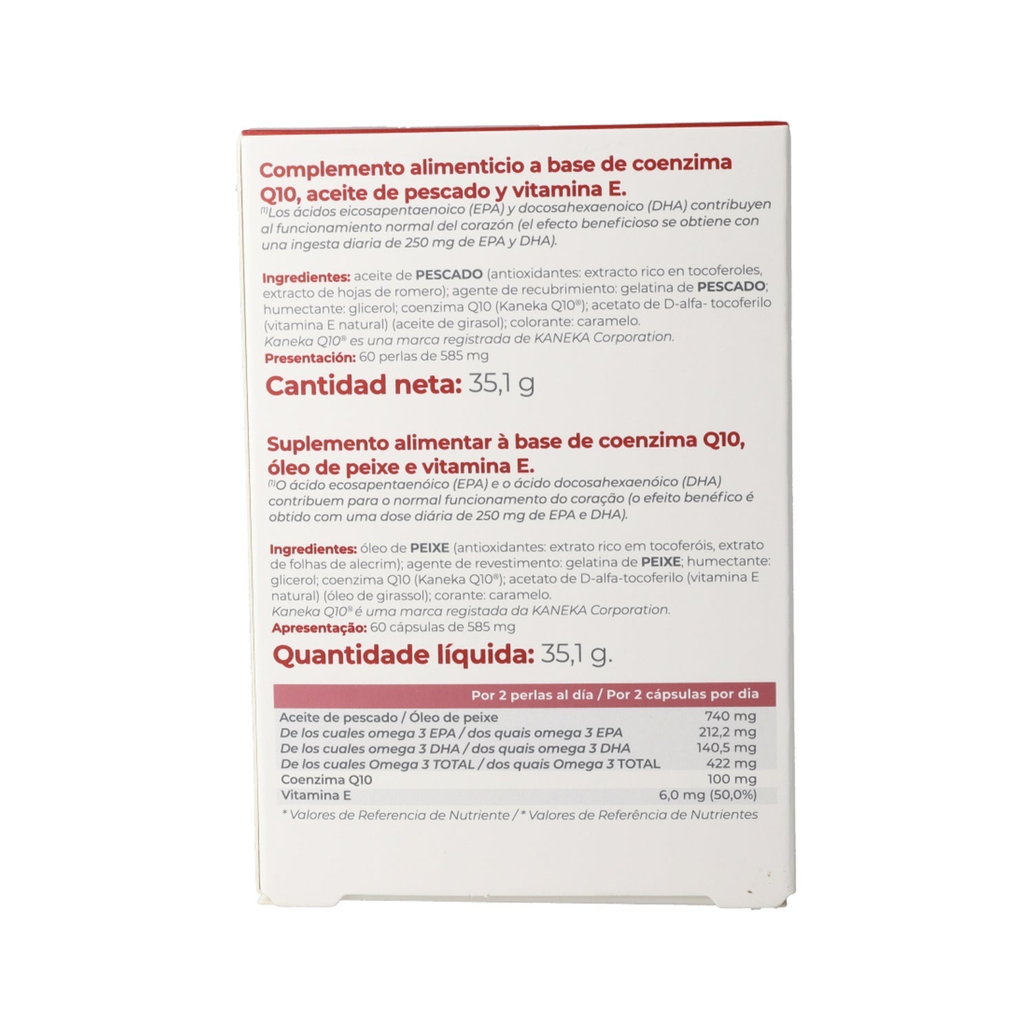 Inovance Q10 Omega 3 60 perlas