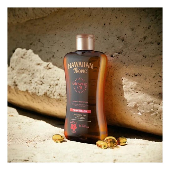 Hawaiian Tropic Glowing Oil Aceite Solar Aroma Tropical 200ml