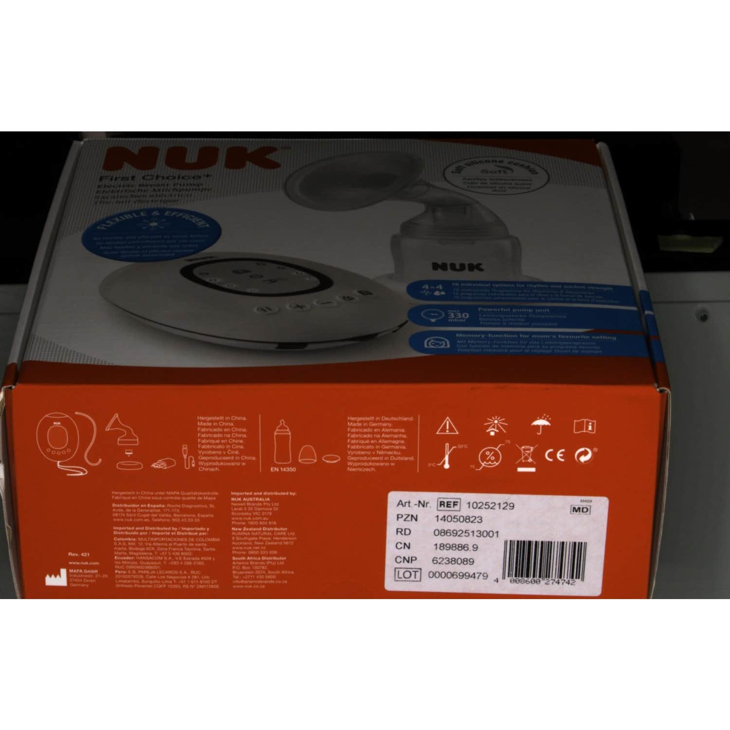 Nuk saca leches eléctrico portatil 1ud