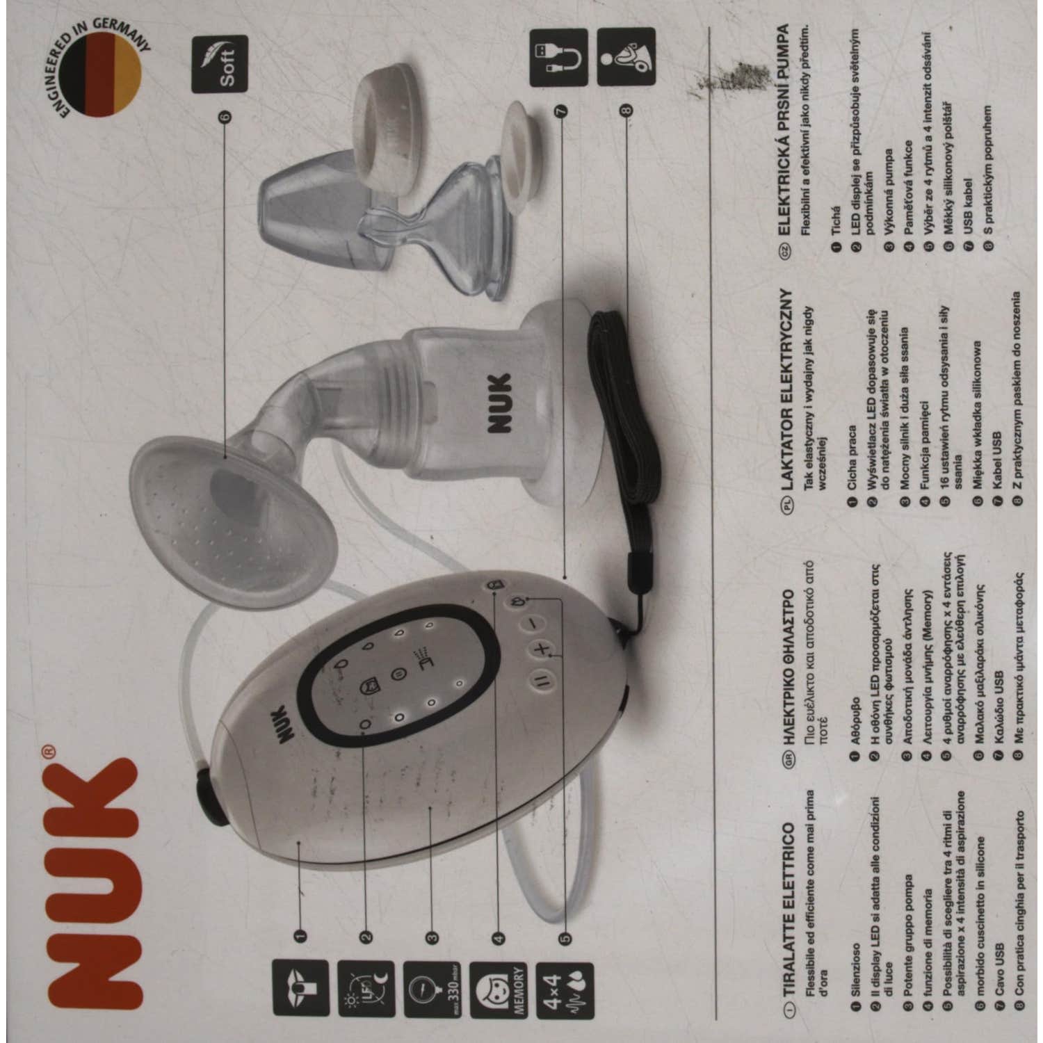 Nuk saca leches eléctrico portatil 1ud