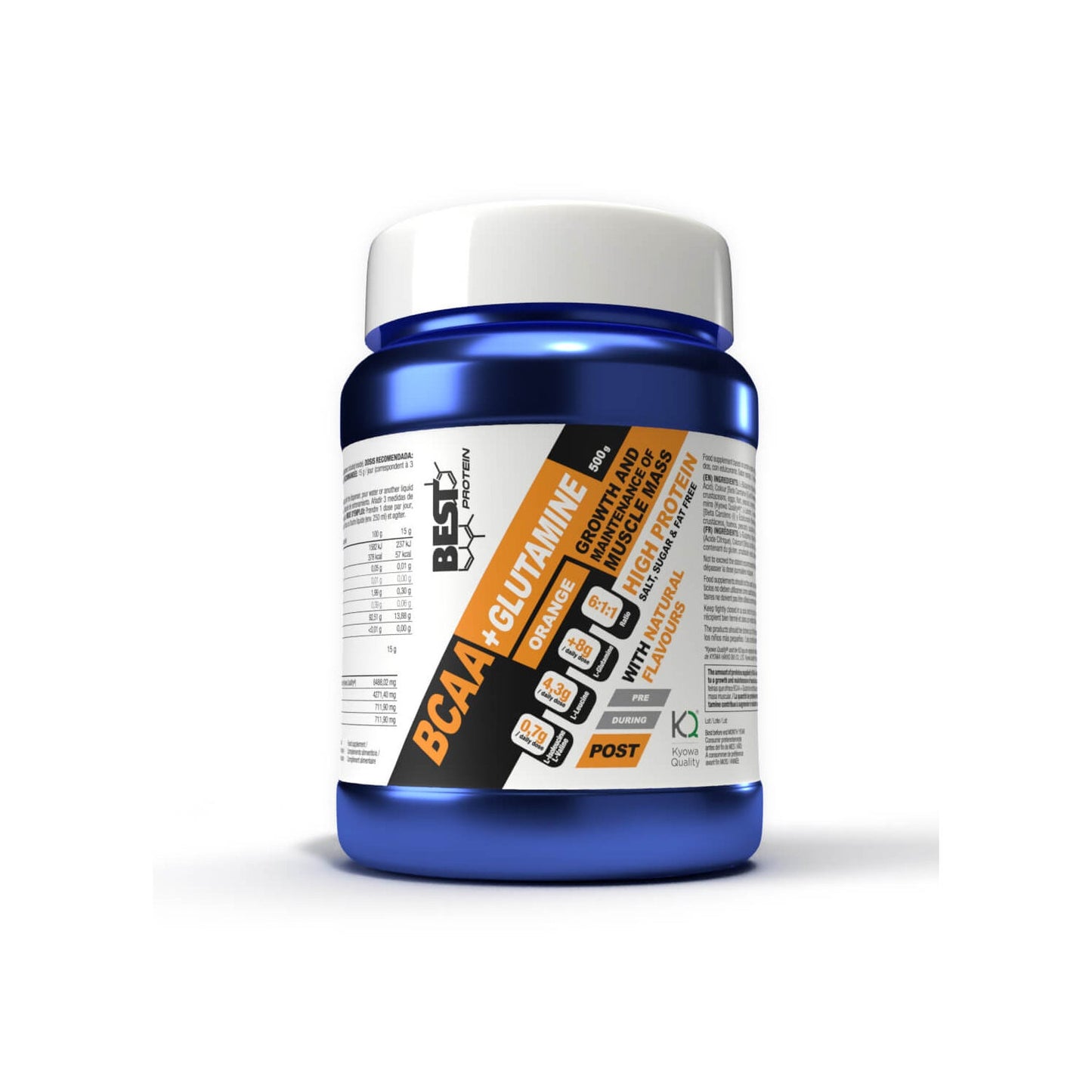 Best Protein BCAA+ Glutamina 6.1.1 naranja 500g