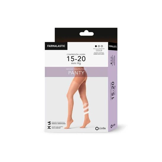 Farmalastic Pantimedia Compresión Ligera Camel T XL