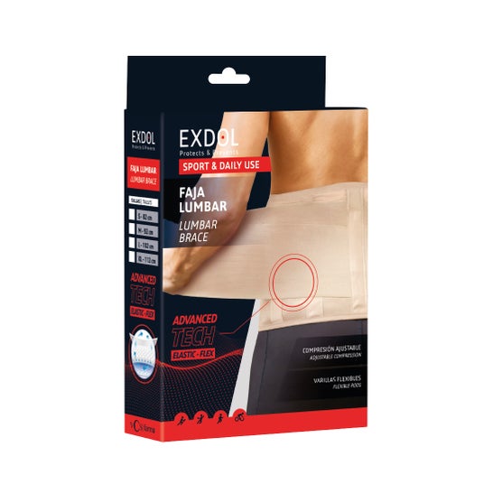 Exdol Faja Lumbar Elástica Transpirable Beige T-Xl 1 ud