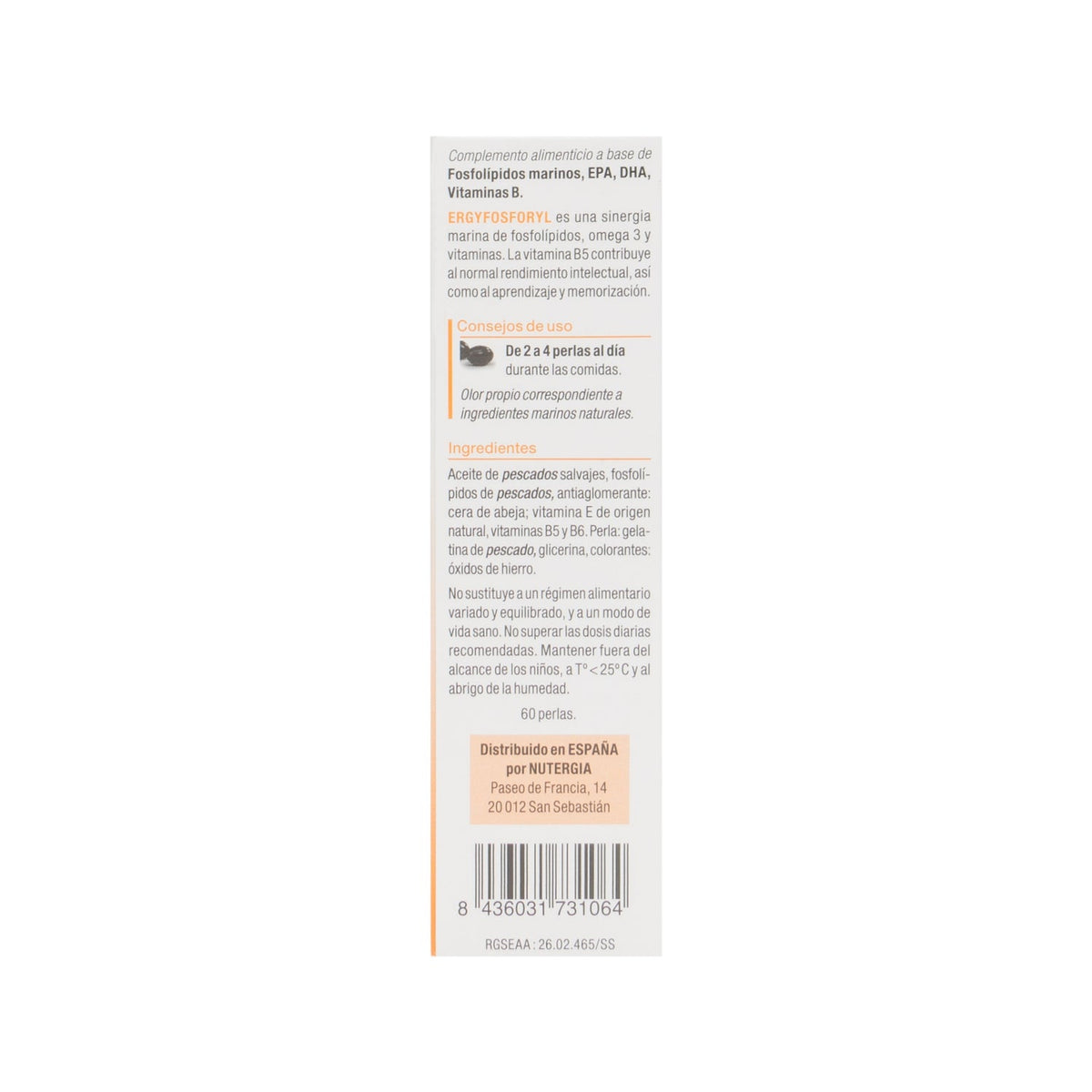 Nutergia Ergyfosforyl 60cáps