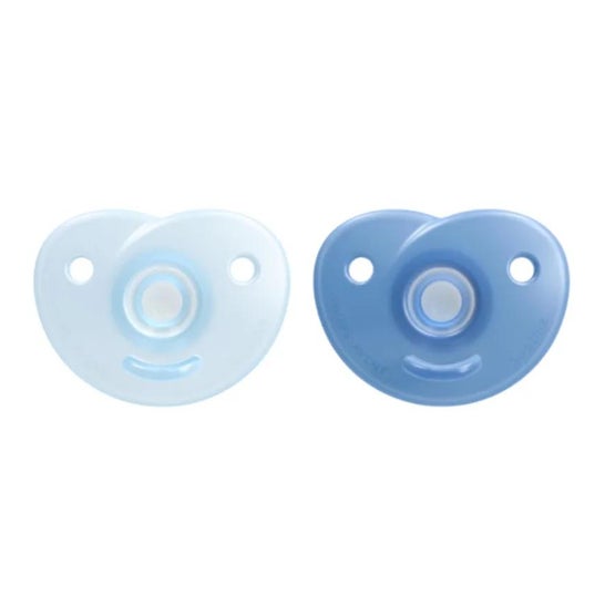 Avent Chupete Silicona Soothies 0-6 Meses Azul 2uds