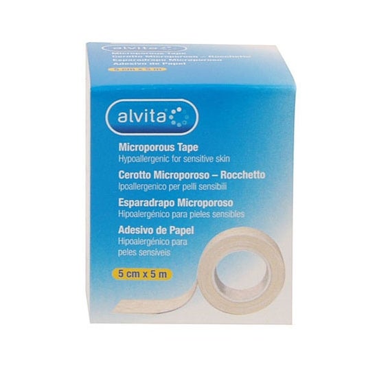 Alvita Esparadrapo Microporoso Hipoalergénico 1 ud