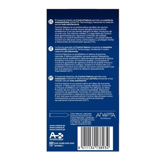 Control Pack Nature Preservativos 2x12uds