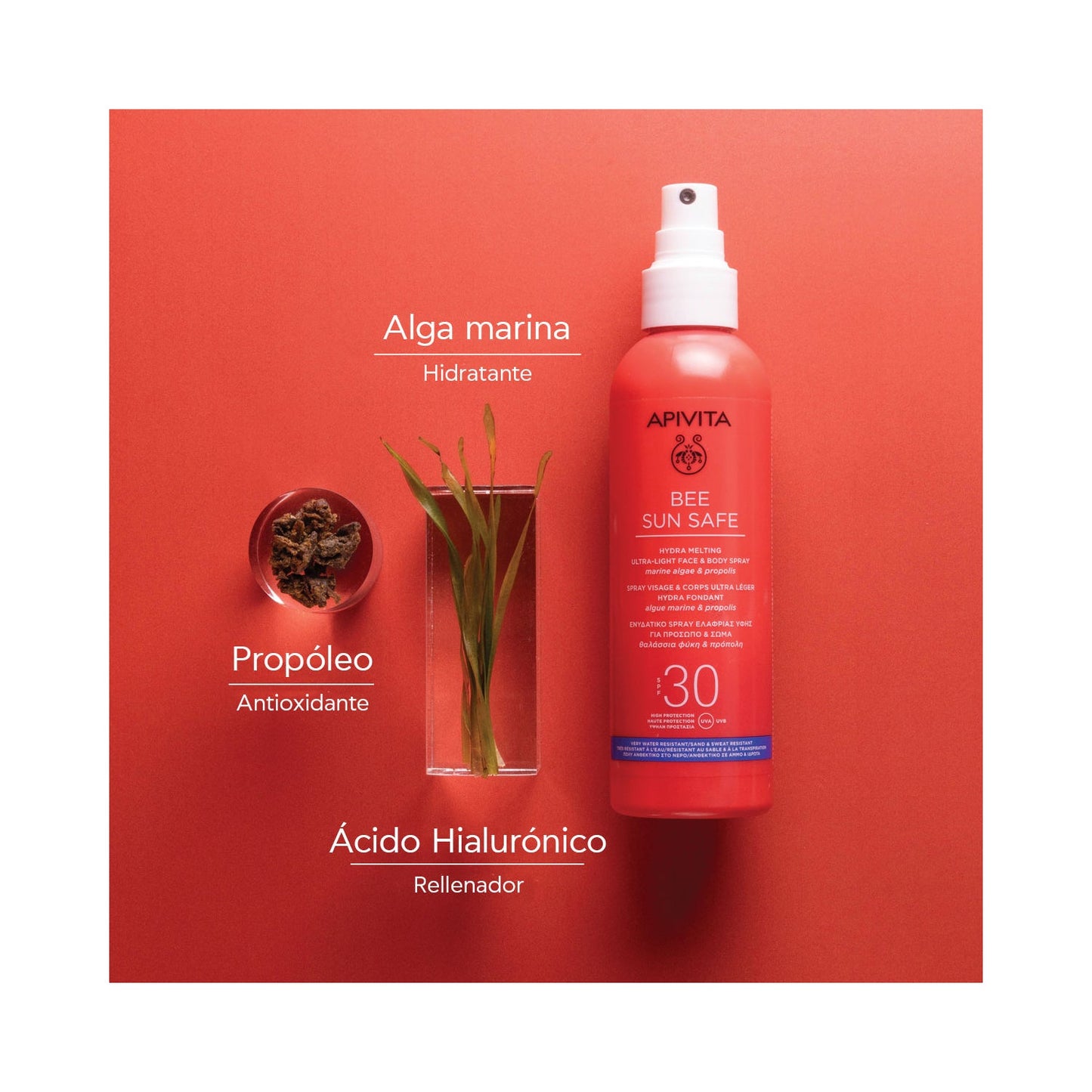 Apivita Bee Sun Safe Spray Hydra Melting Ultra Ligero Facial & Corporal SPF30 200ml