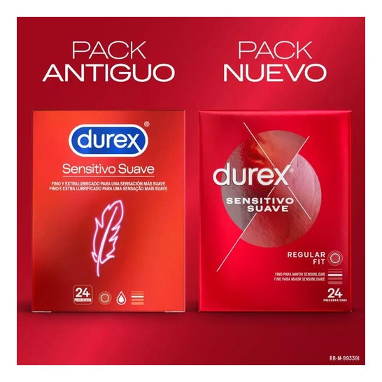 Durex Sensitivo Suave Preservativos 24uds