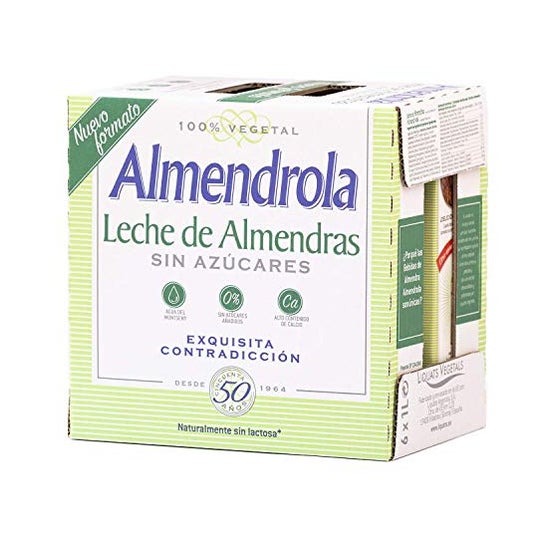 Almendrola Bebida Vegetal de Almendra Sin Azúcar 6uds