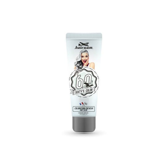 Hairgum Sixty's Color Hair Color White 60 ml
