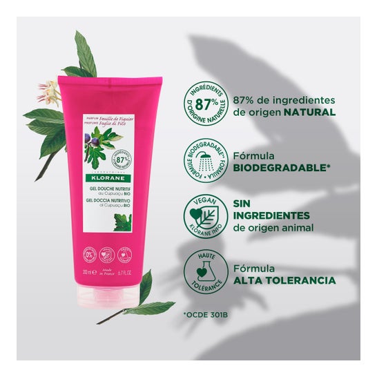 Klorane Gel de Ducha Hoja de Higuera 200 ml